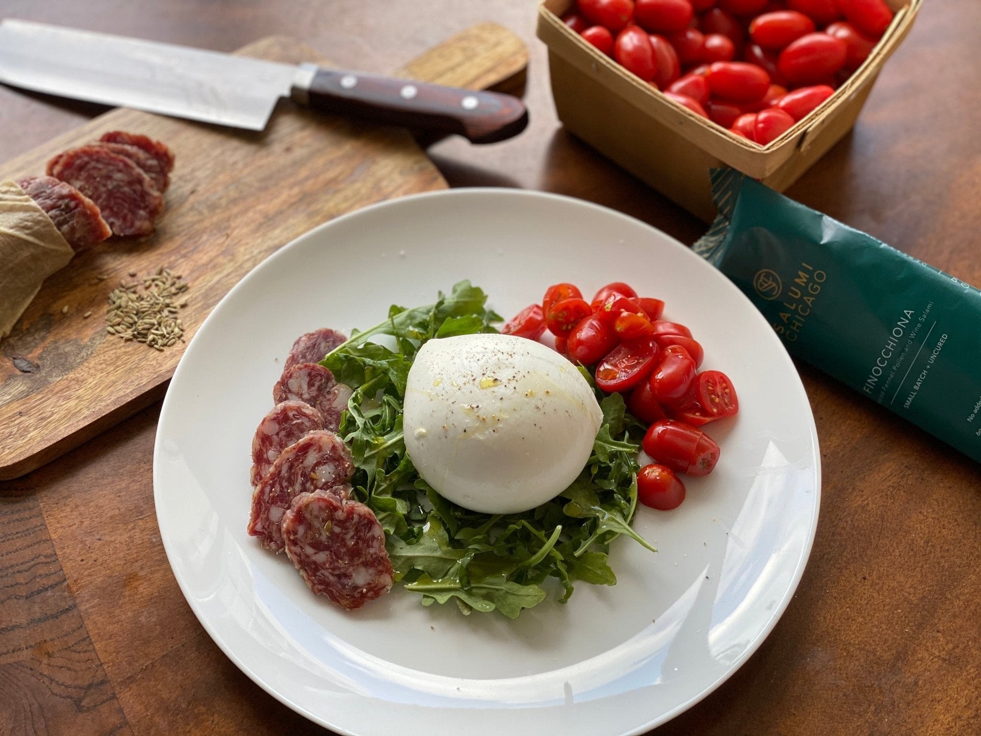 Finocchiona Salami (Uncured) - all natural salami from Salumi Chicago