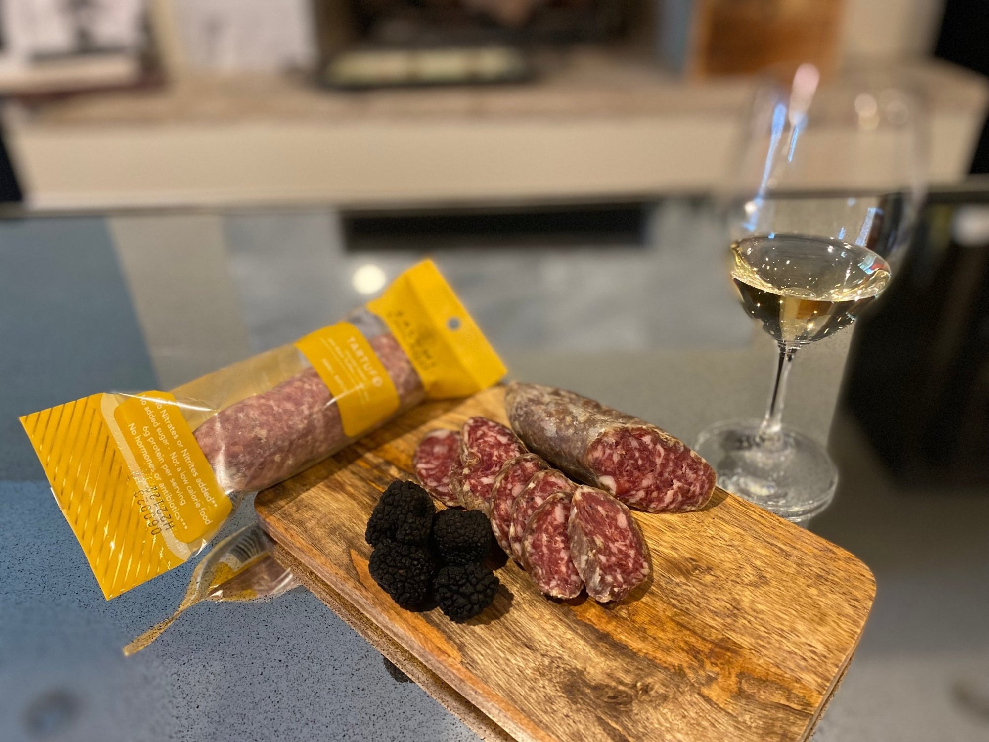 Tartufo Salami Uncured (Black Truffle Salami) - all natural salami from Salumi Chicago