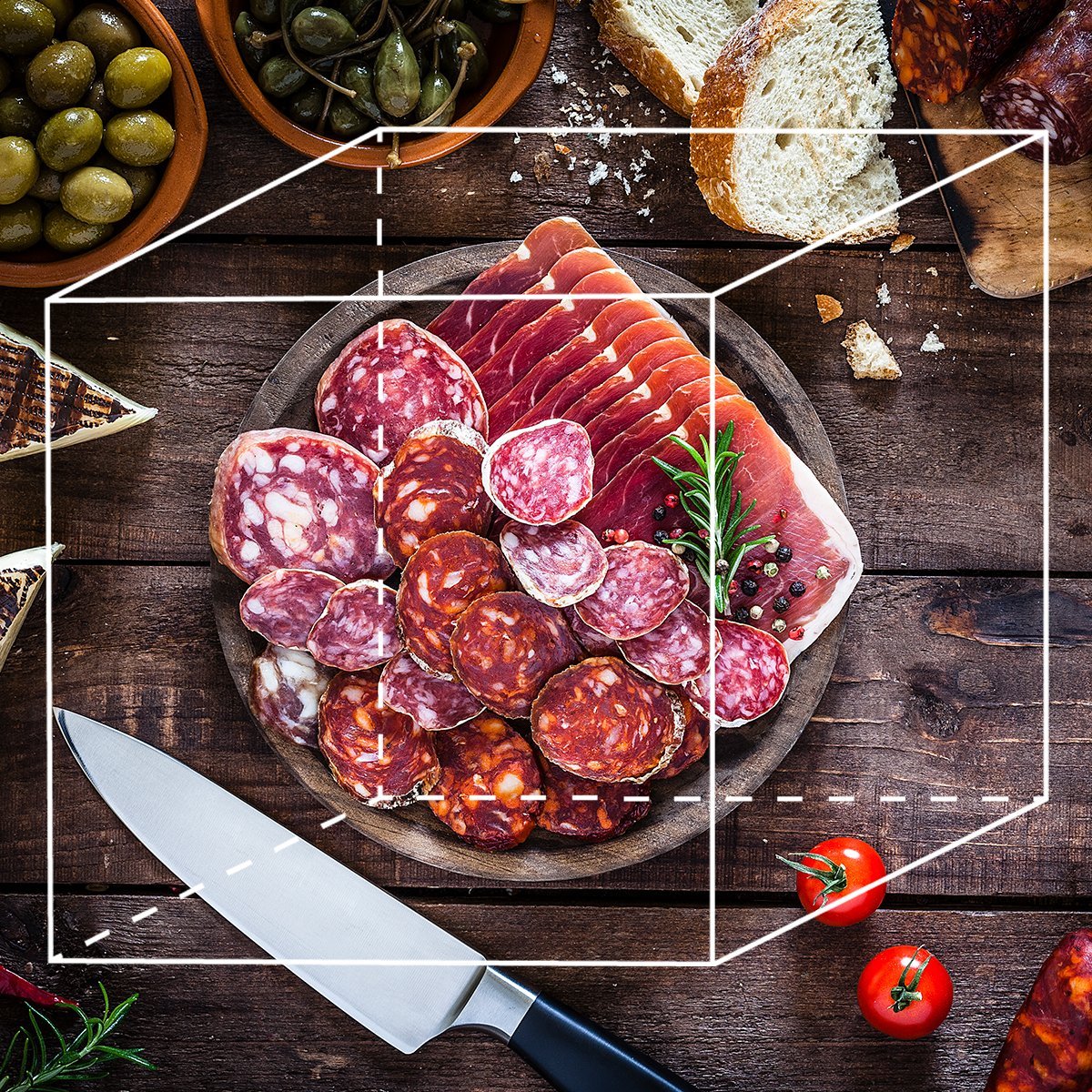 Award - Winning Charcuterie Box - all natural salami from Salumi Chicago