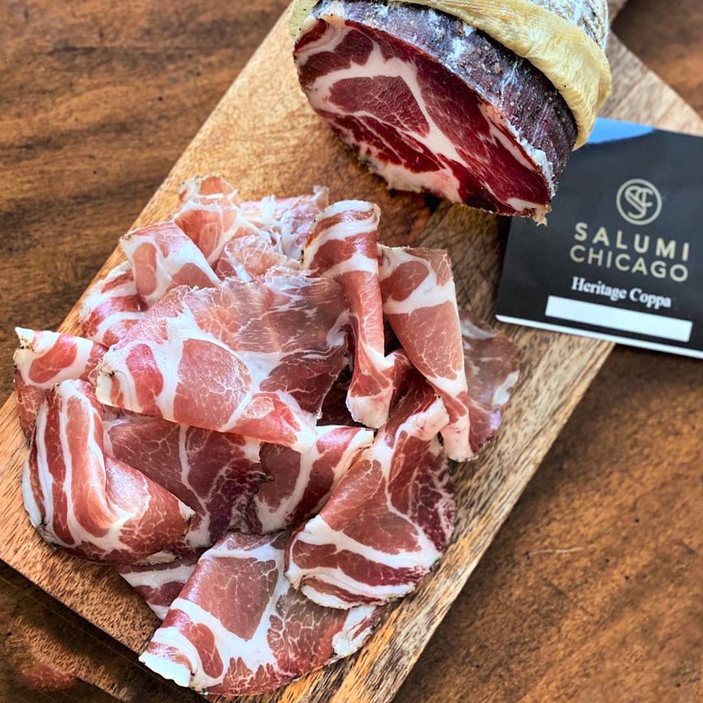 Heritage Coppa (Unsliced) - all natural salami from Salumi Chicago