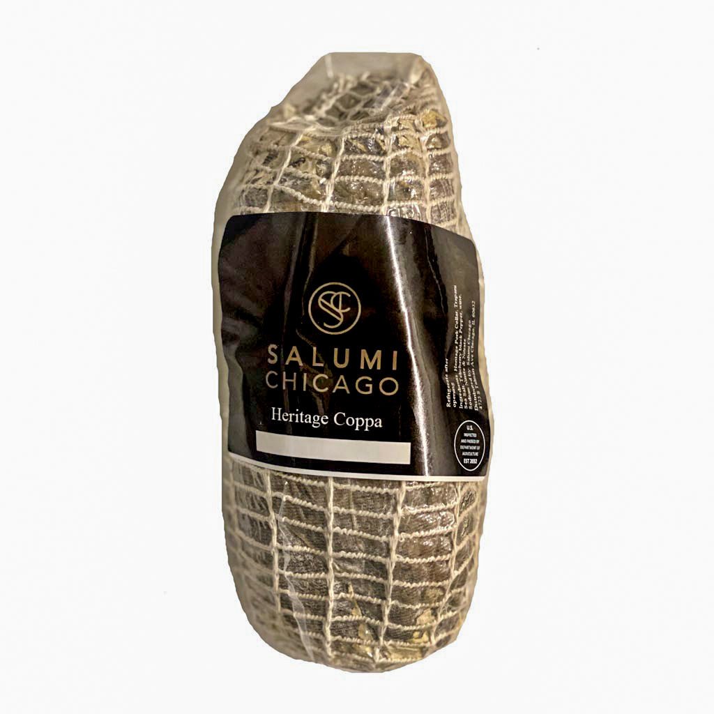 Heritage Coppa (Unsliced) - all natural salami from Salumi Chicago