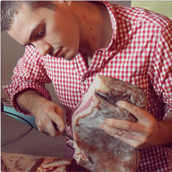 Heritage Pancetta Tessa (Unsliced) - all natural salami from Salumi Chicago