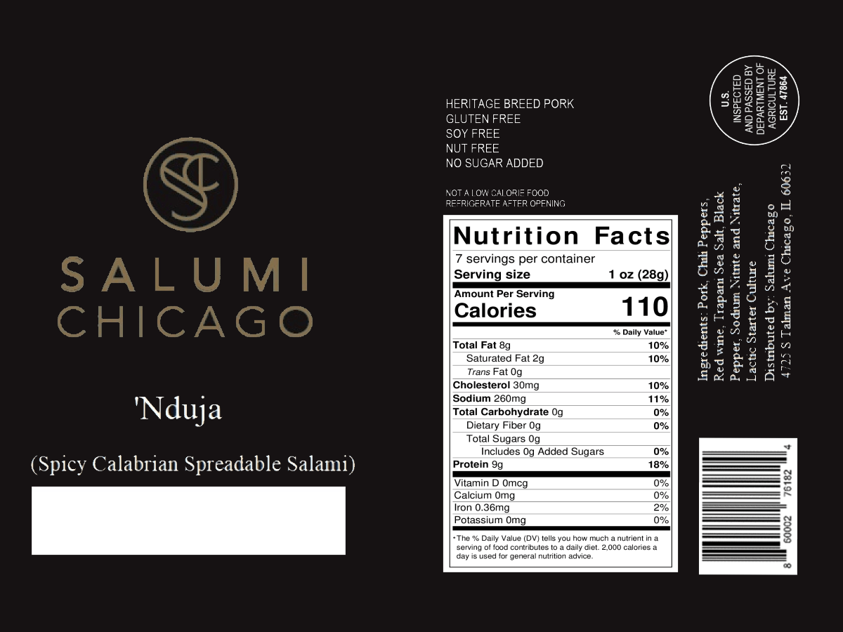 &#39;Nduja - all natural salami from Salumi Chicago