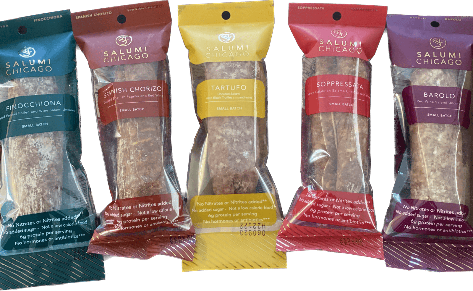 Salami (Uncured) 5 pack Variety - all natural salami from Salumi Chicago